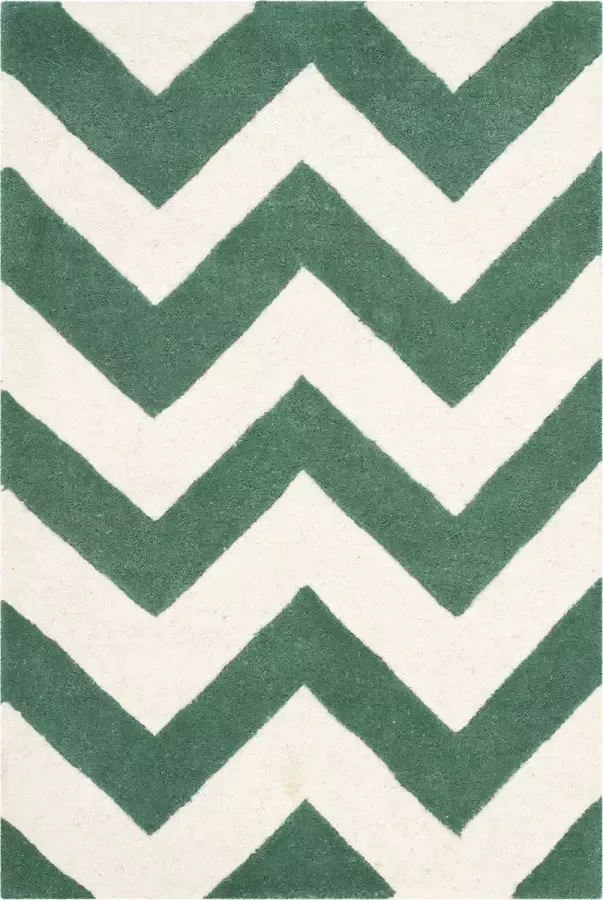 Safavieh Eigentijds Indoor Hand Getuft Vloerkleed Chatham Collectie CHT715 in Donkerblauw & Ivoor 213 X 213 cm - Foto 9