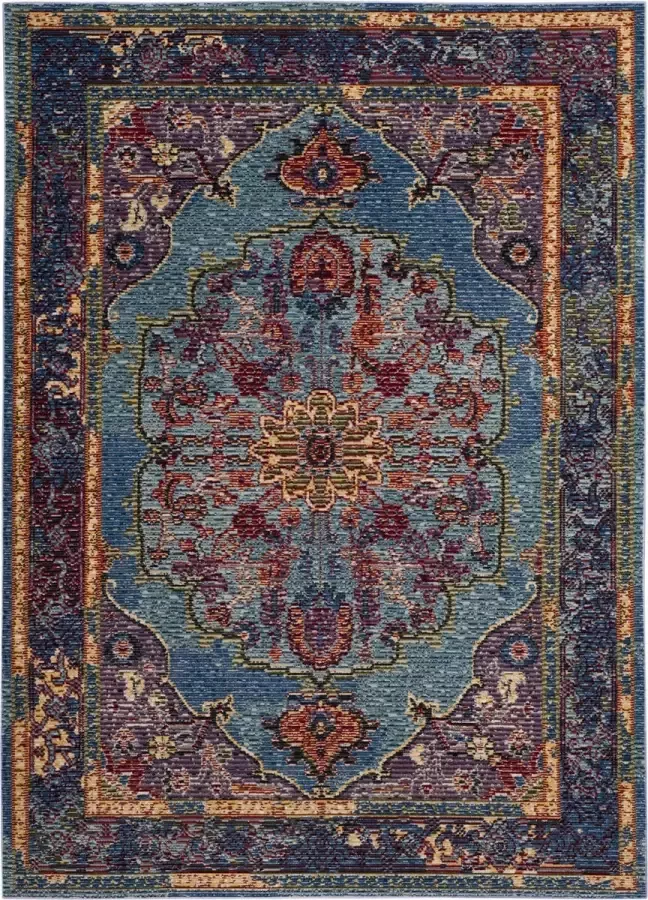 Safavieh Klassiek Perzisch Indoor Geweven Vloerkleed Harmony Collectie HMY402 in Blauw & Paars 201 X 279 cm