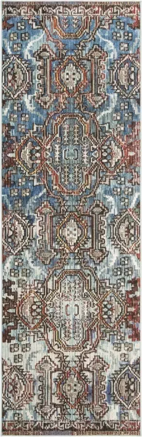 Safavieh Klassiek Perzisch Indoor Geweven Vloerkleed Harmony Collectie HMY406 in Blauw & Lichtblauw 66 X 213 cm
