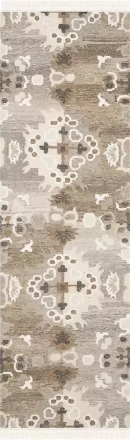 Safavieh Marokkaans Boho Tribal Vloerkleed voor binnen Natural Kilim Collectie NKM318 in Grijs & Multi 69 X 183 cm - Foto 2