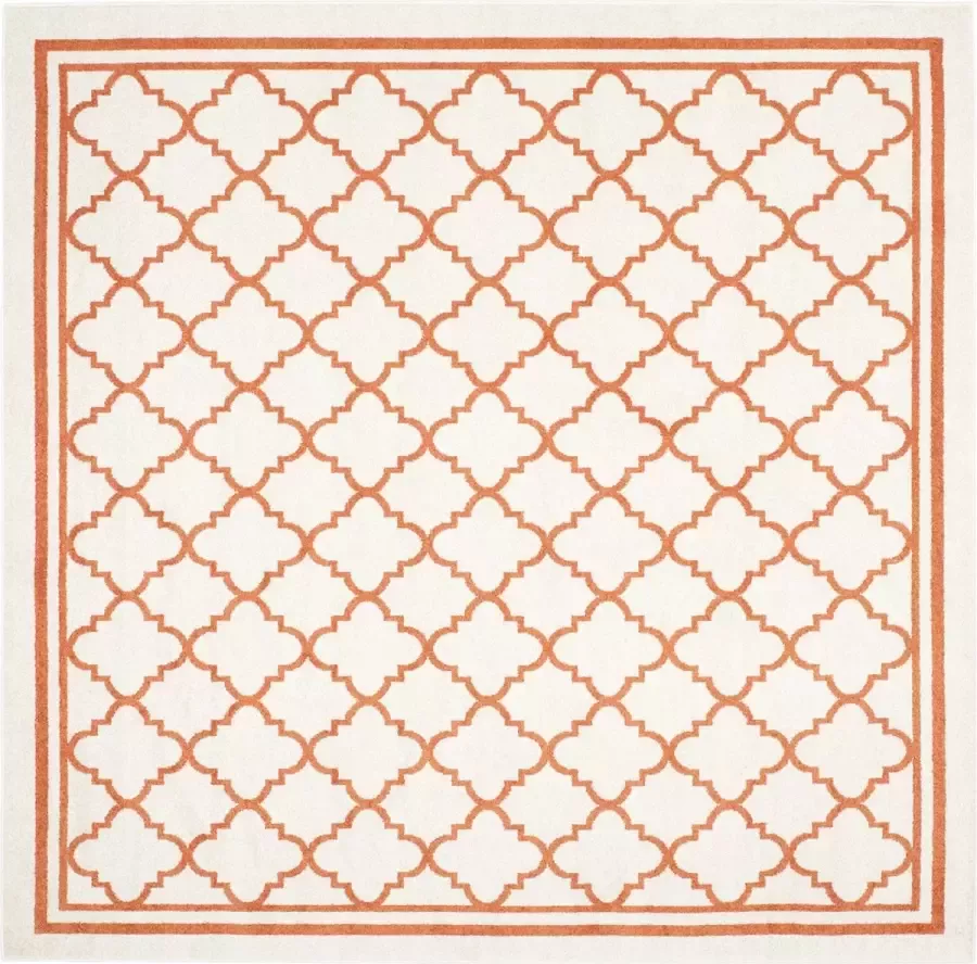Safavieh Marokkaans Trellis Vloerkleed voor Binnen Amherst Collectie AMT422 in Beige & Oranje 213 X 213 cm
