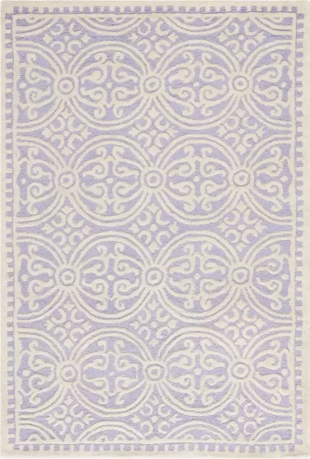 Safavieh Medallion Indoor handgetuft vloerkleed Cambridge collectie CAM123 in paars & ivoor 122 X 183 cm - Foto 1