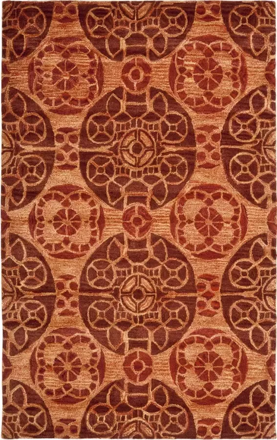 Safavieh Medallion Indoor handgetuft vloerkleed Wyndham Collection WYD376 in turkoois & groen 122 X 183 cm - Foto 4