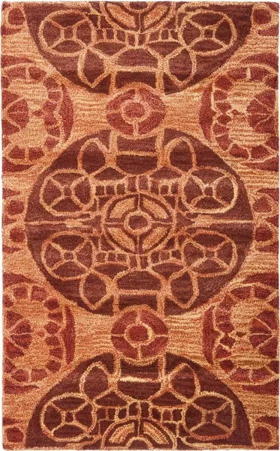 Safavieh Medallion Indoor handgetuft vloerkleed Wyndham Collection WYD376 in kaneel 91 X 152 cm