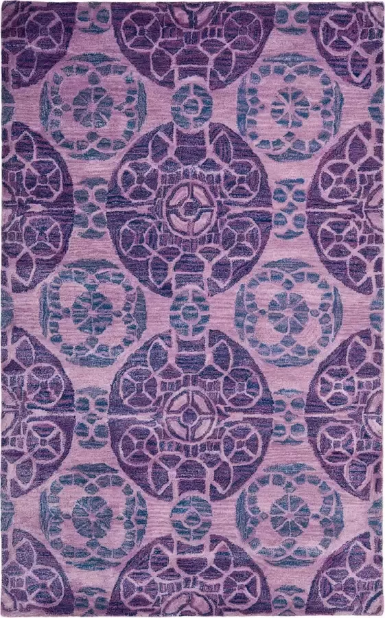 Safavieh Medallion Indoor handgetuft vloerkleed Wyndham Collection WYD376 in turkoois & groen 122 X 183 cm - Foto 7