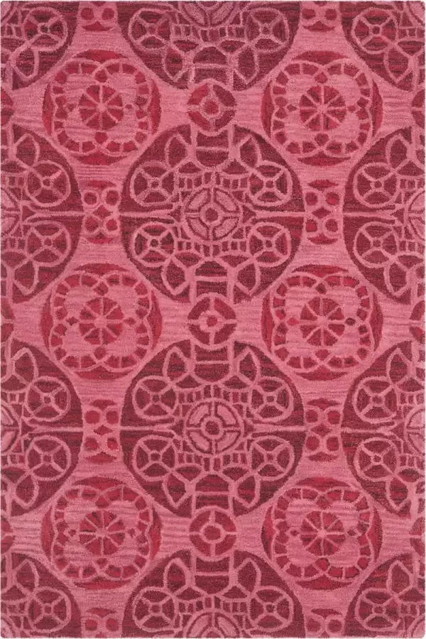 Safavieh Medallion Indoor handgetuft vloerkleed Wyndham Collection WYD376 in turkoois & groen 122 X 183 cm - Foto 2