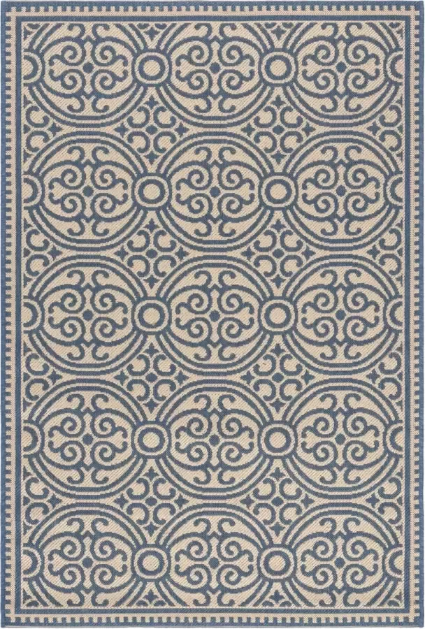 Safavieh Medallion Indoor Outdoor Geweven Vloerkleed Beachhouse Collectie BHS134 in Creme & Beige 122 X 183 cm - Foto 2