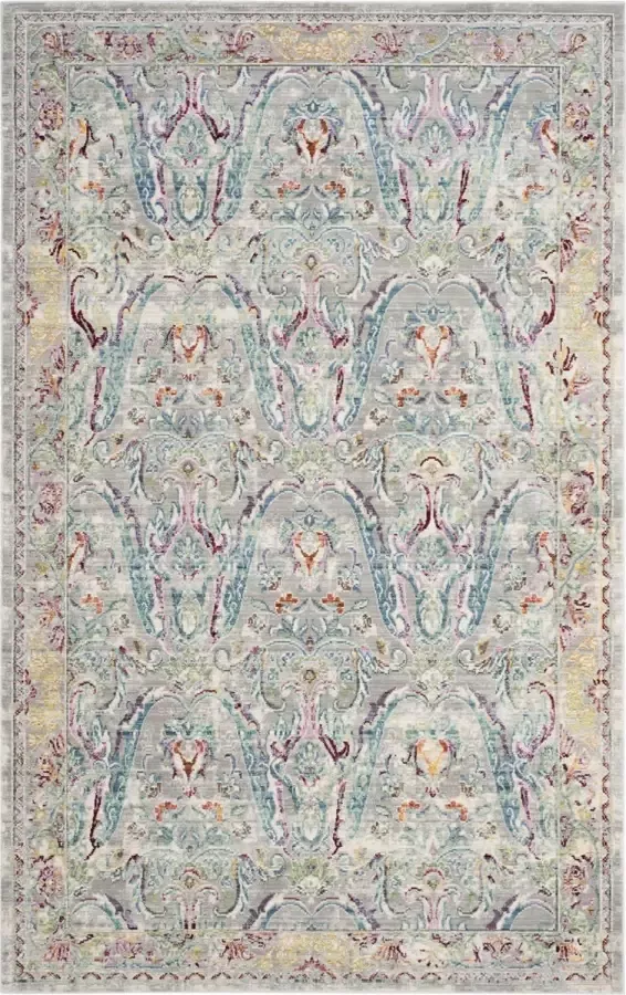 Safavieh Metro-Mod Indoor Geweven Vloerkleed Mystique Collectie MYS925 in Grijs & Lichtblauw 152 X 244 cm