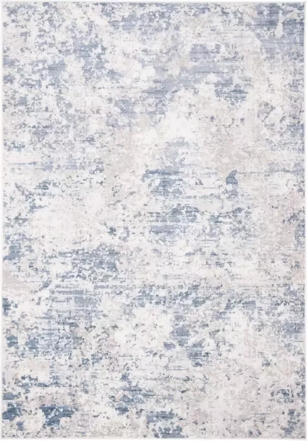 Safavieh Modern Abstract Indoor Geweven Vloerkleed Amelia Collectie ALA705 in Grijs & Blauw 160 X 229 cm