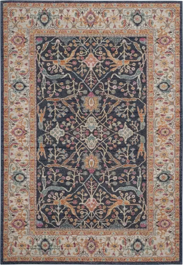 Safavieh Modern Chic Indoor Geweven Vloerkleed Madison Collectie MAD612 in Navy & Creme 122 X 183 cm
