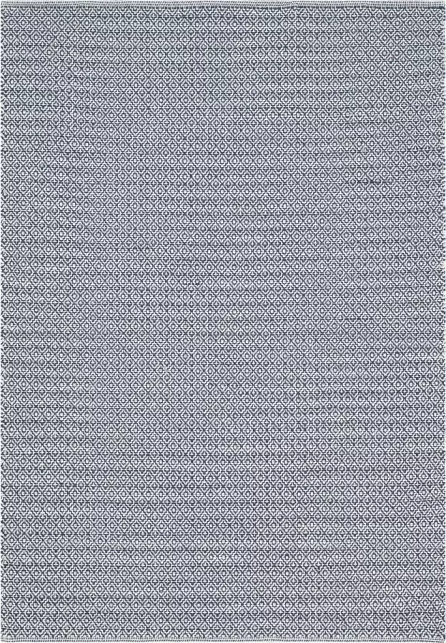 Safavieh Modern Indoor Flatweave Vloerkleed Montauk Collectie MTK717 in Ivoor & Navy 152 X 213 cm