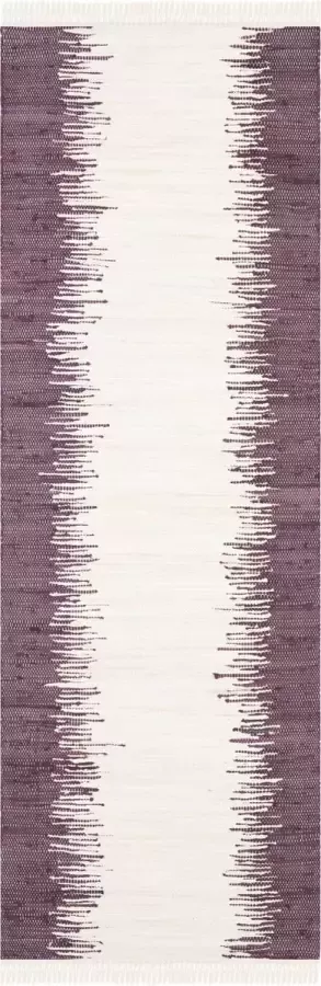 Safavieh Modern Indoor Flatweave Vloerkleed Montauk Collectie MTK751 in paars 69 X 213 cm
