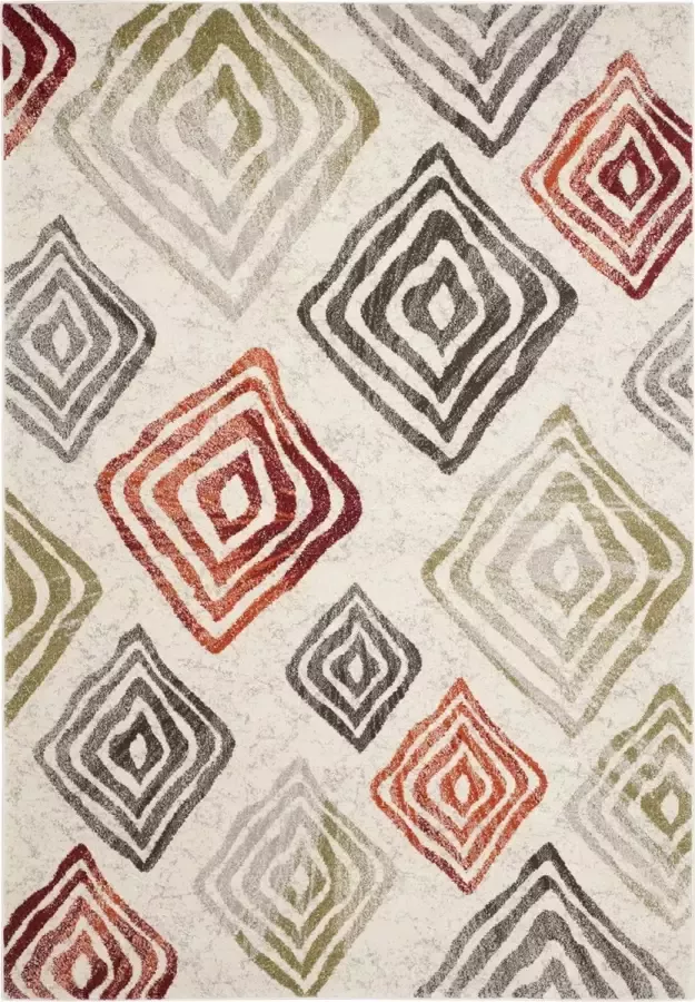 Safavieh Modern Indoor Geweven Vloerkleed Porcello Collectie PRL4820 in Ivoor & Groen 201 X 290 cm