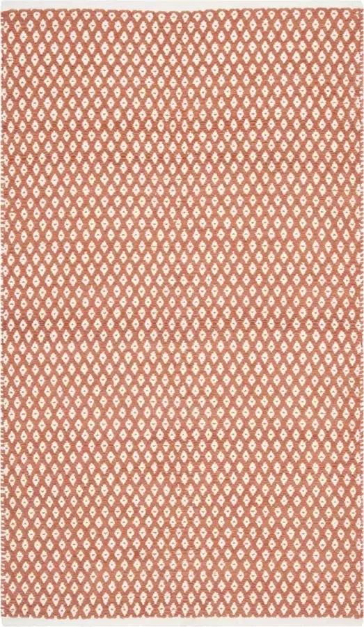 Safavieh Modern Indoor Handgeknoopt Vloerkleed Boston Collectie BOS685 in Oranje 76 X 122 cm