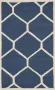 Safavieh Modern Indoor Handgetuft Vloerkleed Cambridge Collectie CAM144 in Navy Blauw & Ivoor 61 X 91 cm - Thumbnail 1