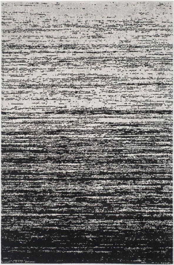 Safavieh Modern Ombre Geweven Vloerkleed voor Binnen Adirondack Collectie ADR113 in Zilver & Zwart 155 X 229 cm