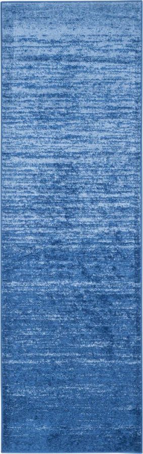 Safavieh Modern Ombre Vloerkleed voor Binnengebruik Adirondack Collectie ADR113 in Lichtblauw & Donkerblauw 76 X 244 cm