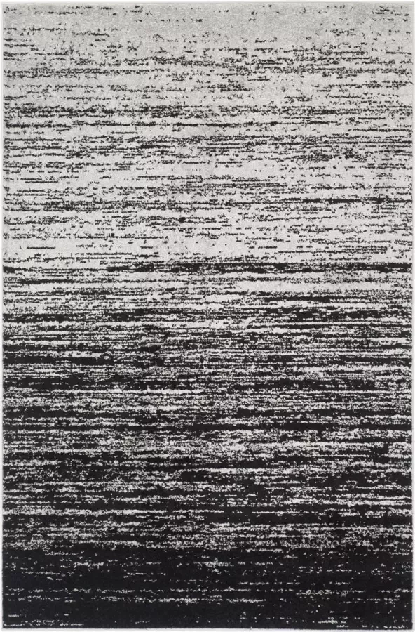 Safavieh Modern Ombre Vloerkleed voor Binnengebruik Adirondack Collectie ADR113 in Zilver & Zwart 122 X 183 cm