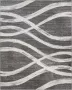 Safavieh Modern Wave Distressed Indoor Woven Area Rug Adirondack Collection ADR125 in Charcoal & Ivory 183 X 274 cm - Thumbnail 4