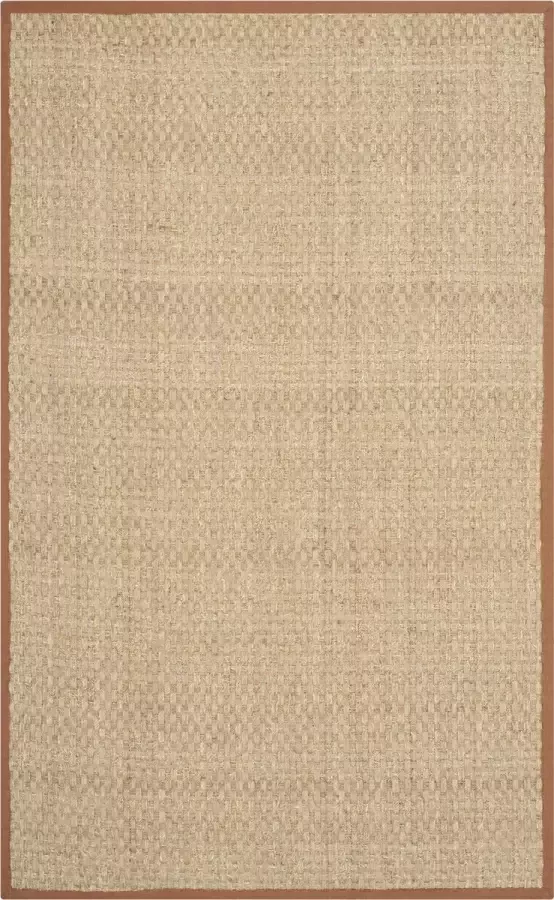 Safavieh Natural Fiber Indoor Geweven Vloerkleed Natural Fiber Collectie NF114 in Natuurlijk & Zwart 183 X 183 cm