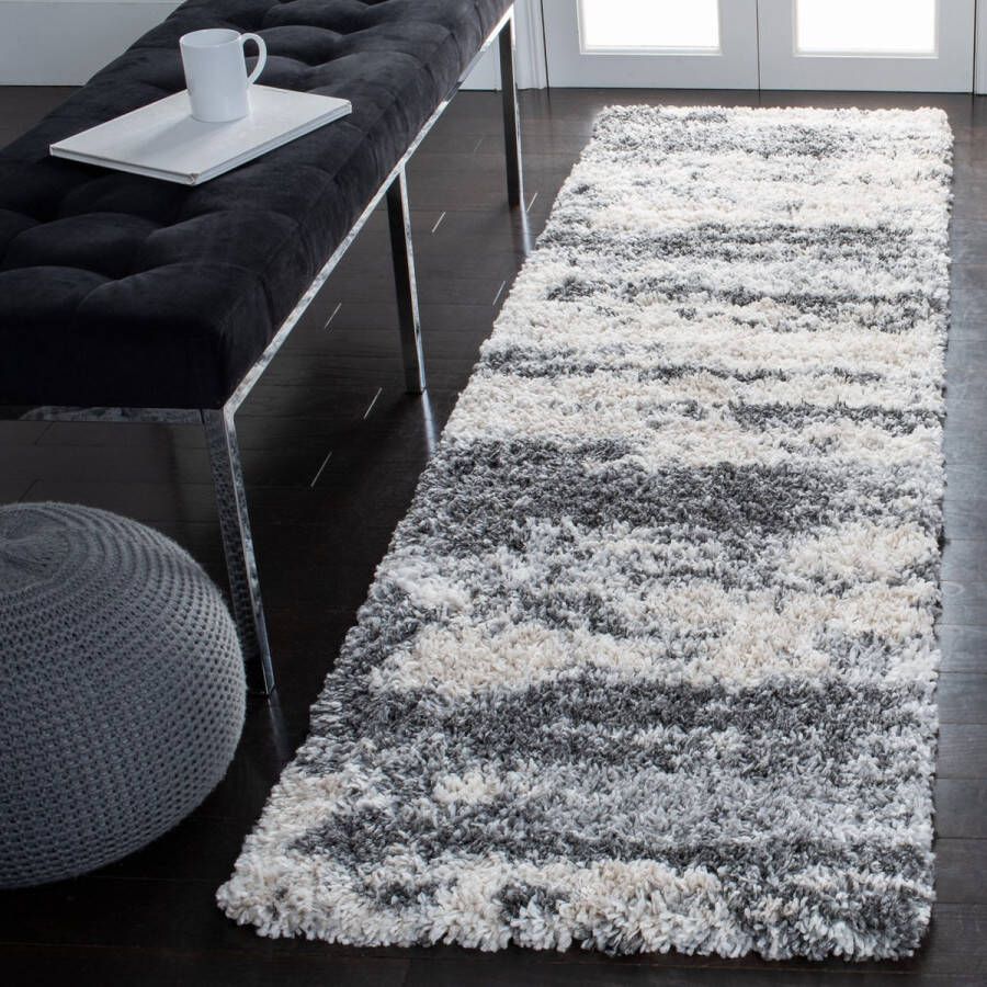 Safavieh Shag Woven Indoor Rug Fontana Shag in Grey 69 X 244 cm