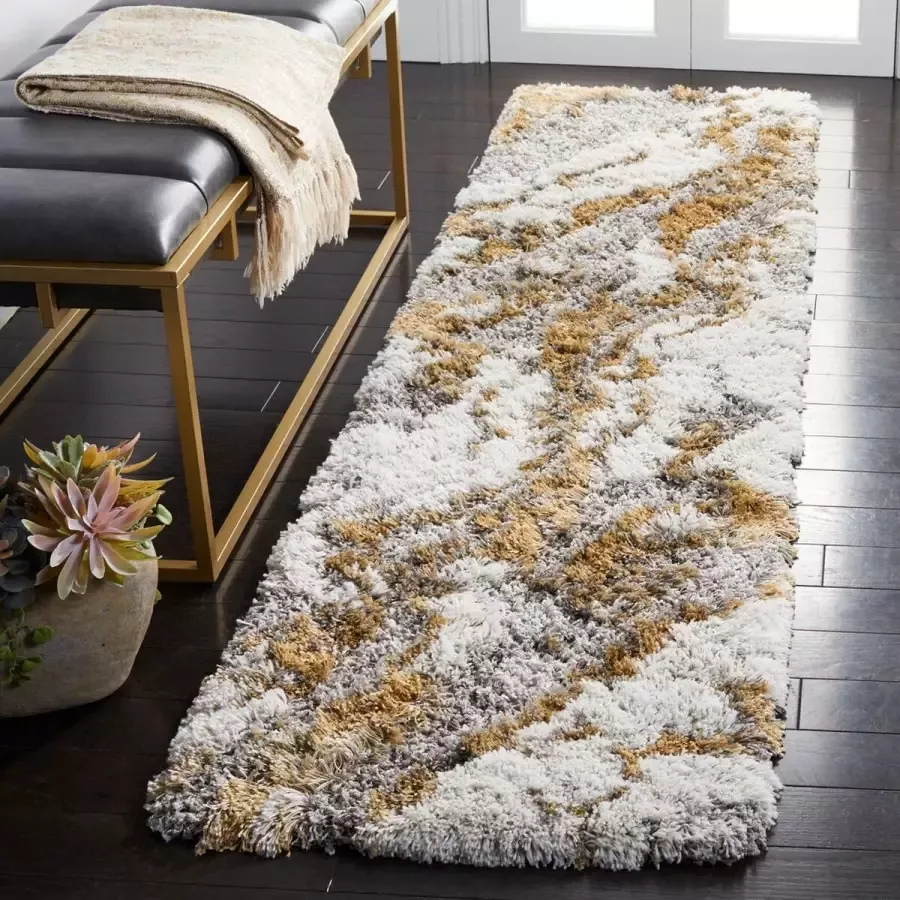 Safavieh Shag Woven Indoor Rug Horizon Shag in Grey 61 X 244 cm