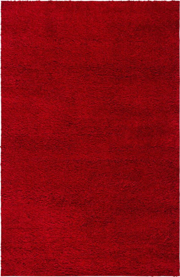 Safavieh Shaggy Geweven Binnen Vloerkleed Milan Shag Collectie SG180 in Rood 155 X 244 cm