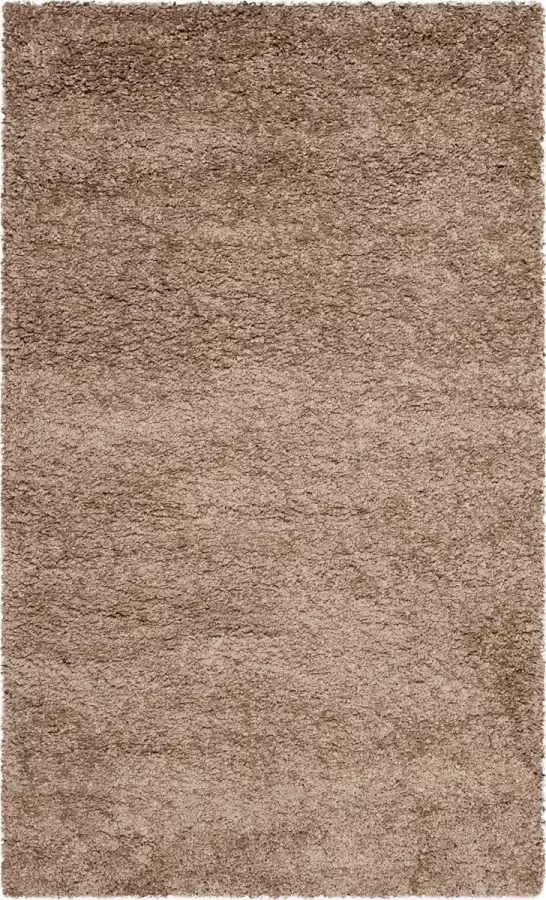 Safavieh Shaggy Geweven Vloerkleed voor Binnen Milan Shag Collectie SG180 in Donker Beig 91 X 152 cm