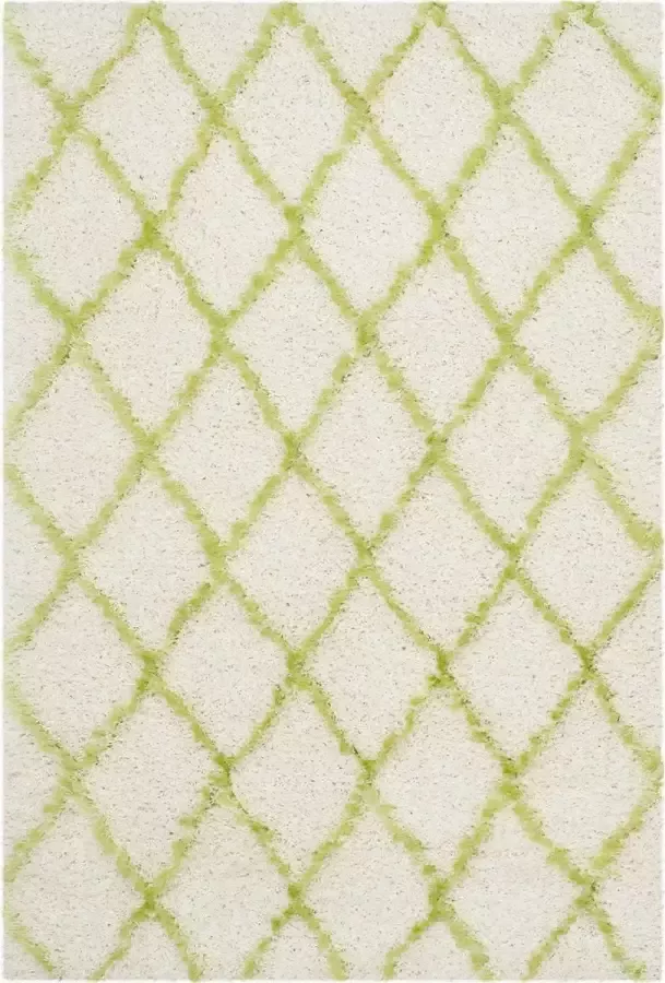 Safavieh Shaggy Indoor Woven Area Rug Moroccan Shag Collection MSG343 in Grey & Neutral 122 X 183 cm