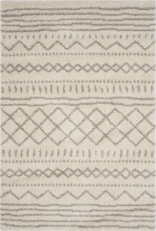 Safavieh Shaggy Woven Indoor Rug Arizona Shag in White 122 X 183 cm