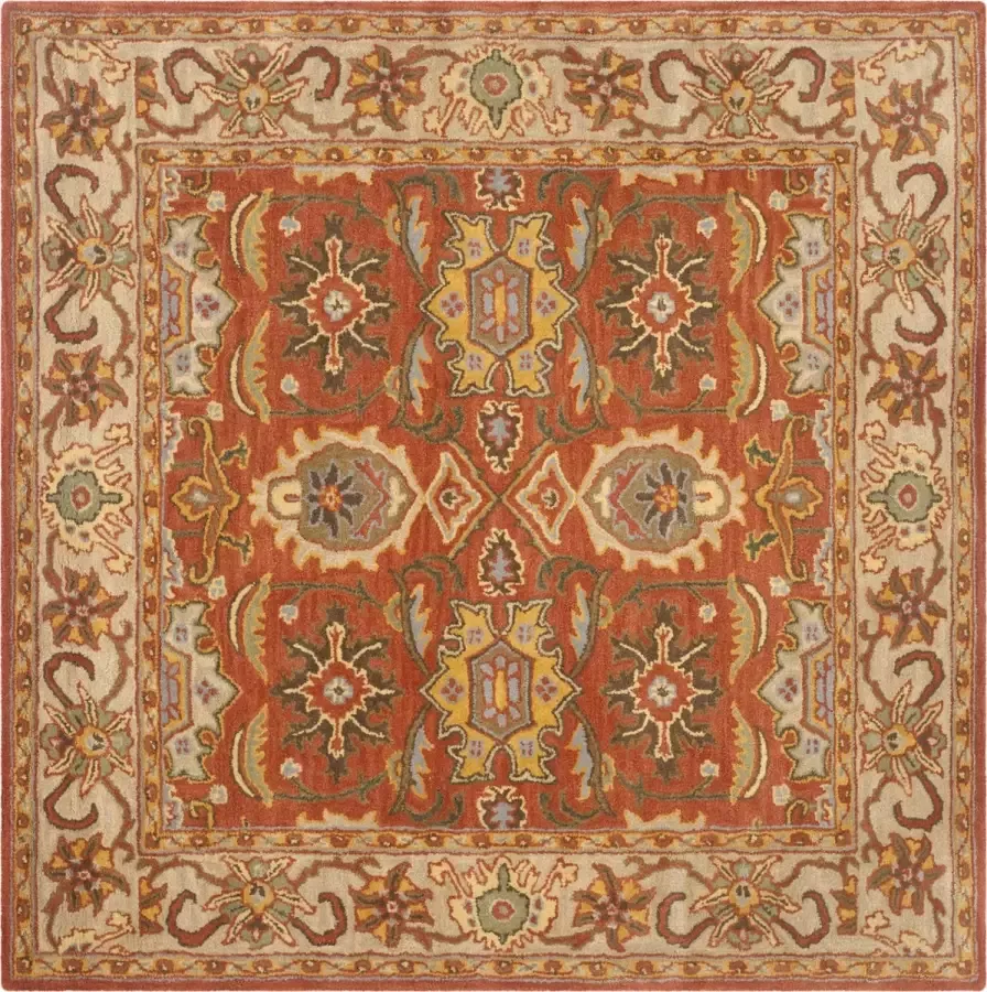 Safavieh Traditional Hand Tufted Indoor Rug Heritage in Brown 183 X 183 cm