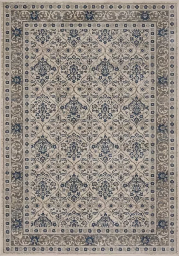 Safavieh Traditioneel Geweven Binnen Vloerkleed Brentwood Collectie BNT870 in Licht Grijs & Blauw 160 X 229 cm