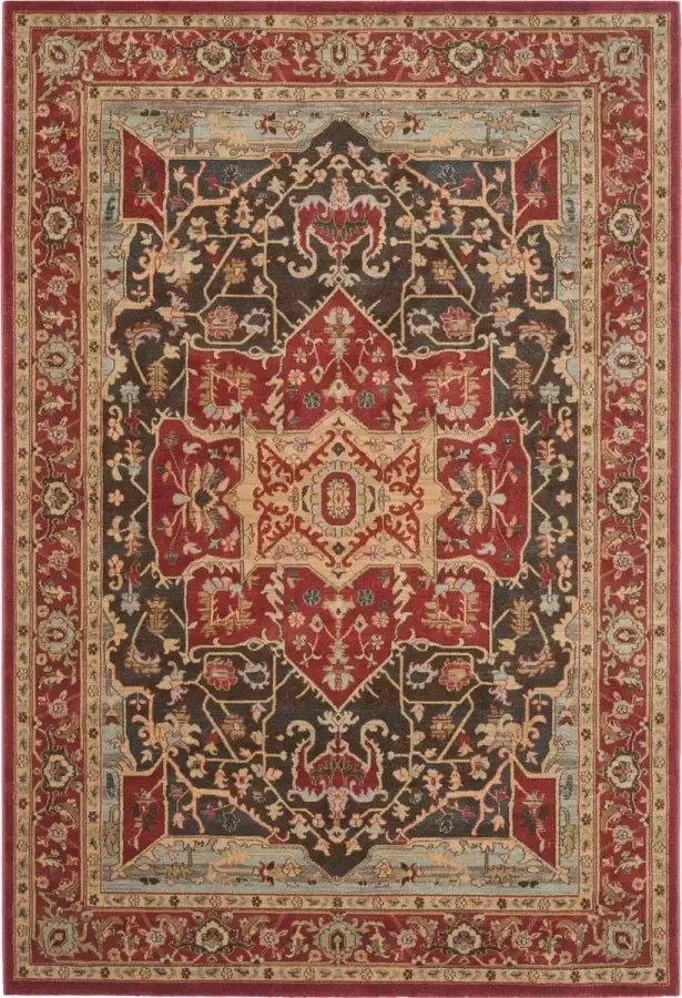 Safavieh Traditioneel Geweven Binnen Vloerkleed Mahal Collectie MAH625 in Rood & Bourgondisch Rood 201 X 279 cm