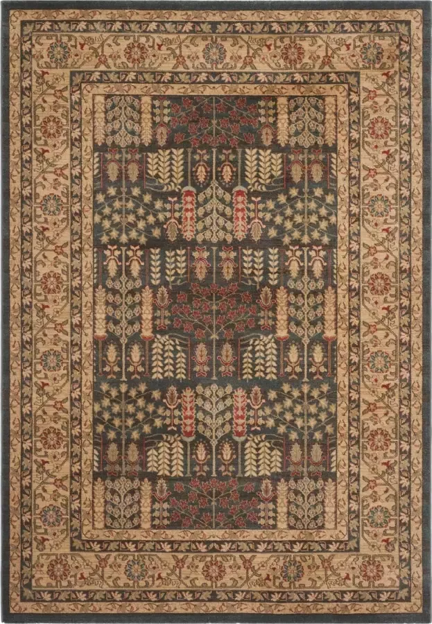 Safavieh Traditioneel Geweven Binnen Vloerkleed Mahal Collectie MAH697 in Navy & Naturel 201 X 279 cm