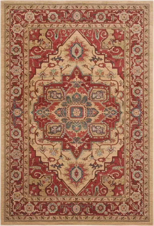 Safavieh Traditioneel Geweven Binnen Vloerkleed Mahal Collectie MAH698 in Rood & Natuurlijk 201 X 279 cm