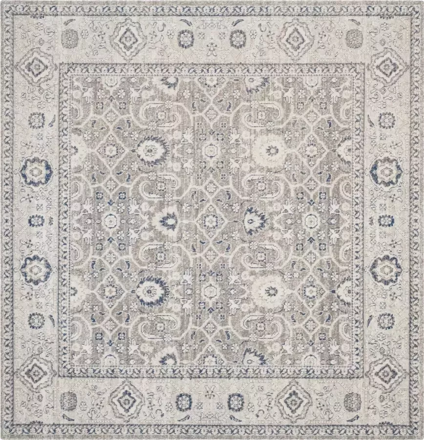 Safavieh Traditioneel Geweven Binnen Vloerkleed Patina Collectie PTN322 in Taupe & Ivoor 122 X 122 cm