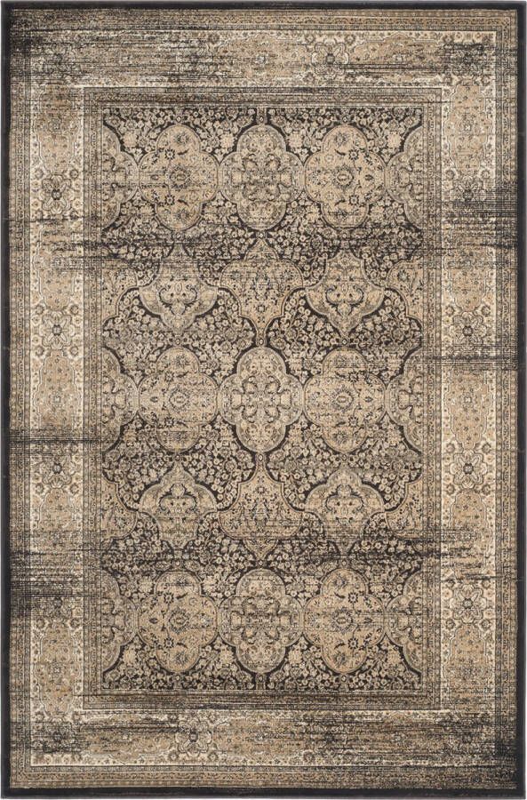 Safavieh Traditioneel Geweven Binnen Vloerkleed Vintage Collectie VTG573 in Zwart & Ivoor 122 X 170 cm