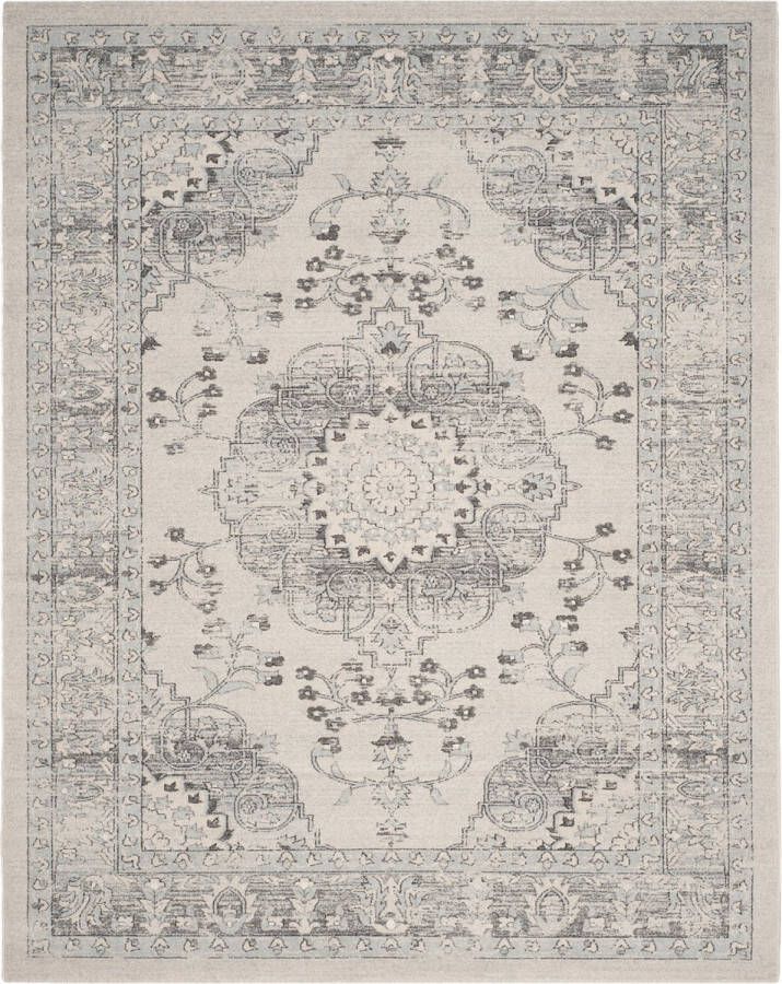 Safavieh Traditioneel Geweven Binnenvloerkleed Carmel Collectie CAR271 in Beige & Blauw 244 X 305 cm