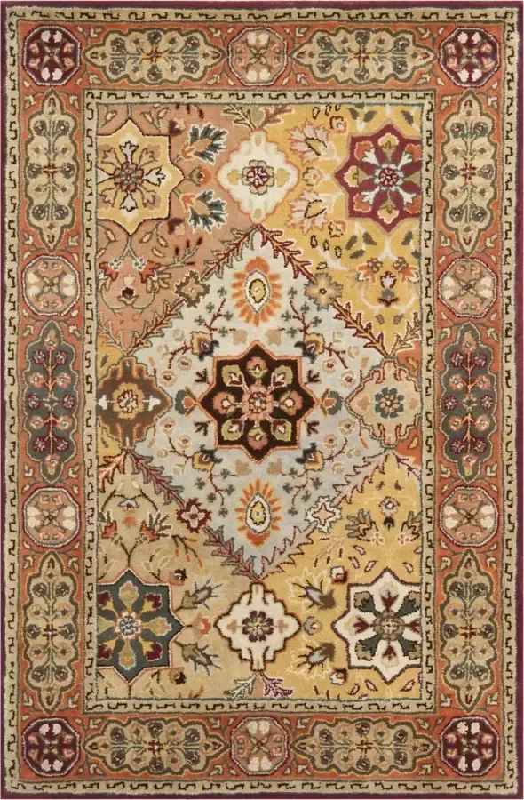 Safavieh Traditioneel Indoor Hand Getuft Vloerkleed Perzische Legend Collectie PL812 in Rood & Roest 122 X 183 cm