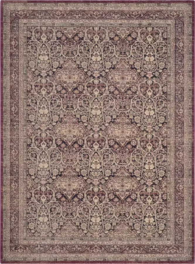 Safavieh Traditioneel Perzisch Indoor Geweven Vloerkleed Lavar Kerman Collectie LVK618 in Navy & Rood 201 X 274 cm