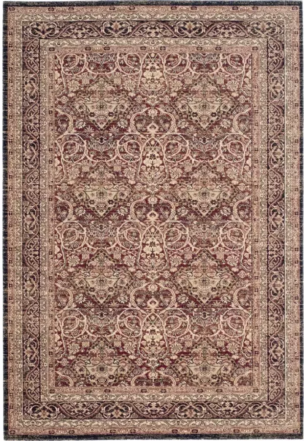 Safavieh Traditioneel Perzisch Indoor Geweven Vloerkleed Lavar Kerman Collectie LVK618 in Rood & Navy 122 X 183 cm