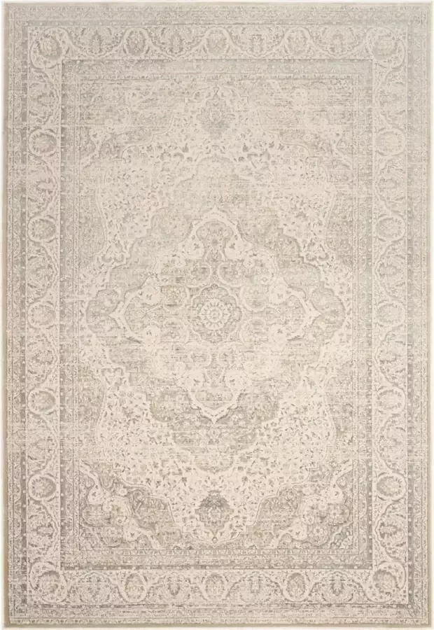 Safavieh Transitional Indoor Geweven Gebiedsdeken Noble Collection NBL692 in Zilver & Crème 122 X 170 cm