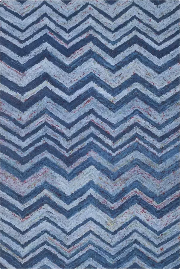 Safavieh Transitional Indoor Hand Getuft Vloerkleed Nantucket Collectie NAN145 in Blauw & Multi 183 X 274 cm
