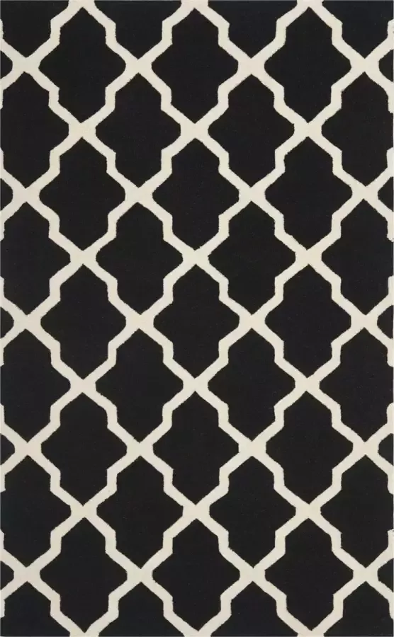 Safavieh Trellis Indoor handgetuft vloerkleed Cambridge collectie CAM121 in zwart & ivoor 183 X 274 cm