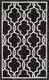 Safavieh Trellis Indoor handgetuft vloerkleed Cambridge collectie CAM131 in zwart & ivoor 61 X 91 cm - Thumbnail 1