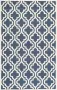 Safavieh Trellis Indoor handgetuft vloerkleed Cambridge collectie CAM132 in Navy & Ivoor 122 X 183 cm - Thumbnail 1