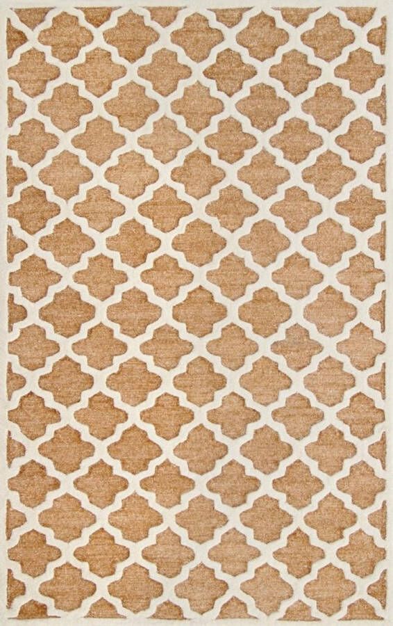 Safavieh Trellis Indoor Woven Area Rug Precious Collection PRE152 in Grey & Neutral 122 X 183 cm