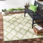 Safavieh Trellis Indoor Outdoor Geweven Gebiedsdeken Beachhouse Collectie BHS122 in Crème & Olijf 201 X 201 cm - Thumbnail 7