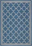 Safavieh Trellis Indoor Outdoor Geweven Gebiedsdeken Courtyard Collection CY6918 in Blauw & Beige 79 X 152 cm - Thumbnail 1