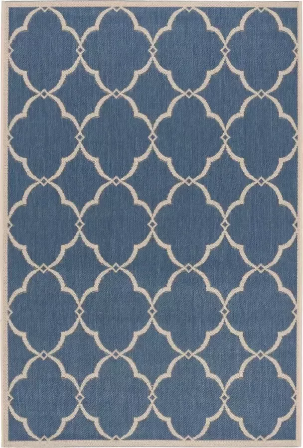 Safavieh Trellis Indoor Outdoor Geweven Gebiedsdeken Beachhouse Collectie BHS125 in Olijf & Crème 79 X 152 cm